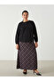 Patterned Women's Skirt with Elastic Waist - 2