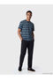 Esvab • Modern & Distinctive Zero Roba Collar Striped Men's T-Shirt - 3