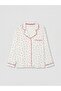 Shirt Collar Heart Patterned Women's Pajama Set (S6) - 6