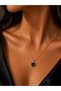 Green Zircon Stone Heart Necklace for Women – Gold Color Minimal Premium Elegant Daily and Special Occasion Jewelry