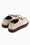 Abida Genuine Leather Beige Loafer Women's Casual Shoes - 6