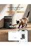 3.5L Automatic Cat Feeder with WiFi App Control, Smart Pet Food Dispenser with Timer, Stainless Steel Bowl, Portion Control for Cats & Small Dogs Indoor (Black) - 3
