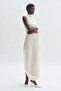 Satin cape dress - 4