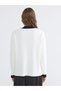 Lcw Everyday White V-Neck Women's Knitwear Cardigan - 4