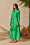 Green Belted Linen Shirt Dress - 3
