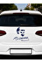 Navy Blue Ataturk Signature Car Motorcycle Windshield Sticker Decal 20Cm*20Cm