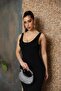 فستان أسود ناعم ضيق على الجسم - 4