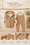 Baby Boy Set 3-Piece Set with Hooded Vest Seasonal Baby Set 6 9 12 - 2