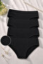 Women's 4-Piece Gathering High Waist Panties