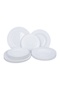 Porcelain Embossed Dinner Set, 12 pcs, White, RS12 - 5