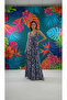 Women's Tropical Patterned V-Neck Modal Bolivia Dress - Elasticated Back - 7