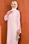 Pink Buttoned Long Tunic with Back Slit - 2