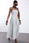 White Polka Dot Square Neck Dress 11938 - 4