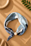 Blue Pearl Scarf Model (It Is Opened and Closed through a Magnetic Mechanism That Includes Pearls Inside.) - 2