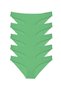 Glb-Stl41414 5 Pieces Super Eco Set Lycra Women's Slip Panties Green