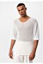 Knitted Knitwear T-Shirt - 2