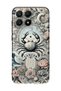 Xiaomi 17 Compatible Transparent Phone Case with Crab Sign Pattern