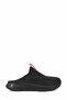 Men's Black Slip-On Slippers - Casual Comfortable Light Sole Shoes - Red Detail - 3