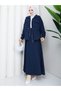 Pocket Tunnel Detailed Jacket & Skirt Hijab Set Rc9046