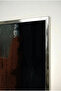 Modern Abstract Anthracite and Gold Themed Glass Table - Silver Metal Framed Table for Home, Business, and School - 4