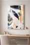 External Brushed Glass Table - Silver Metal Framed Home, Business, and School Table