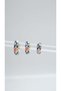 Colorful Enamel Set of 3 Earrings