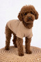 100% Organic Cotton Fabric Dog Outfit, Hands Beige - 5