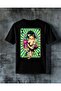 Playing Cards Tattooed on Women's Skin Printed Oversize T-Shirt