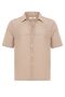 Textured crochet men's shirt