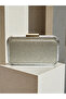 Gold Laser Patterned Women's Evening Dress Bag Wedding Engagement Graduation - 3