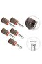 5Pcs 15mm Flap Wheels Shank Mounted Sanding Disc Abrasive Wheel 80 Grits For Electric Drills Benc... - 7