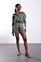 Khaki Pile Detailed Shorts 4084 - 2
