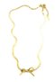 Glb-stl41414 bow necklace - gold - 2