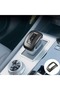 Carbon Fiber Shift Knob Cover for Mitsubishi Outlander 2022 2023 2024, Easy Snap-On Installation ... - 6