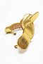 Women's Gold Flip-Flops with Heels, Stylish, Casual, Summer Comfort - 4