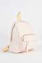 Women's Koala Cream 3-Compartment Soft Faux Leather Zipper Closure Travel & Daily Backpack - 3