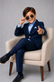 Boys' Italian Classic 100% Cotton 3-Piece Suit - 5