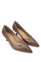 Women's Genuine Leather Mink Heeled Shoes - 2