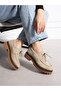 Lavento Cream Genuine Leather Women's Loafer