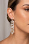 Waterway Fringed Shuttle Crystal Earrings 7 Cm.