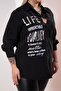 Women's Plus Size Letter Print Shirt - 3