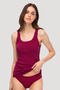 Women's Thick Strap Tank Top & Panties Two-Piece Underwear Set - 100% Cotton Comfortable & Breathable Fabric