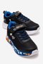 Children's Anorak Illustrated Velcro Sports Shoes 26-30 Black Sax