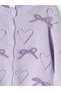 Lcw Kids Lilac Crew Neck Bow Detailed Girls' Knitwear Cardigan - 3