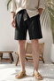 Men's Black Regular Fit Comfortable Cut 100% Pure Cotton Lightweight and Anti-Sweat Muslin Shorts