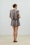 Mink Shoulder Gathered Women's Dress - 4
