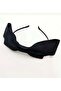 Bow Model Satin Crown (Metal Crown) Black Stylish Daily & Special Occasion Hair Accessory - 4