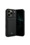 Apple iPhone 17 Pro Max Kelvin Silicone with Business Card Holder - Black