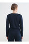 Nevavm Double-Breasted Collar Blouse with Metal Applique - 7