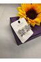 Zircon Stone Butterfly Model Steel Earrings - 3